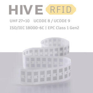 HiveRFID custom UHF RFID tag Label inlay 27×10mm Ucode 8 Ucode 9 for Jewellery management