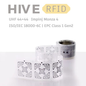 HiveRFID custom UHF RFID tag Label inlay 44×44mm Monza4 for logistic management