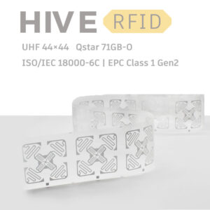 HiveRFID custom UHF RFID tag Label inlay 44×44mm for Logistic supports omnidirectional reading