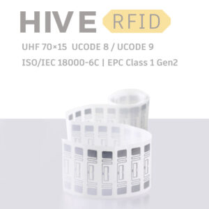 HiveRFID custom UHF RFID tag Label inlay 70×15mm for logistic management