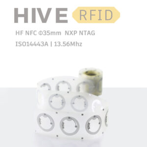 HiveRFID Custom HF RFID Φ35mm NXP NTAG NFC tag Label