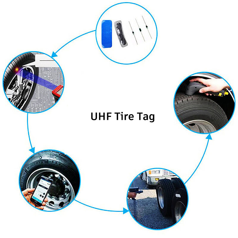 HIVERFID Embedded UHF Rubber Tire RFID Tag High-Temperature Resistant RFID Tire Tag Tire Monitoring Tag